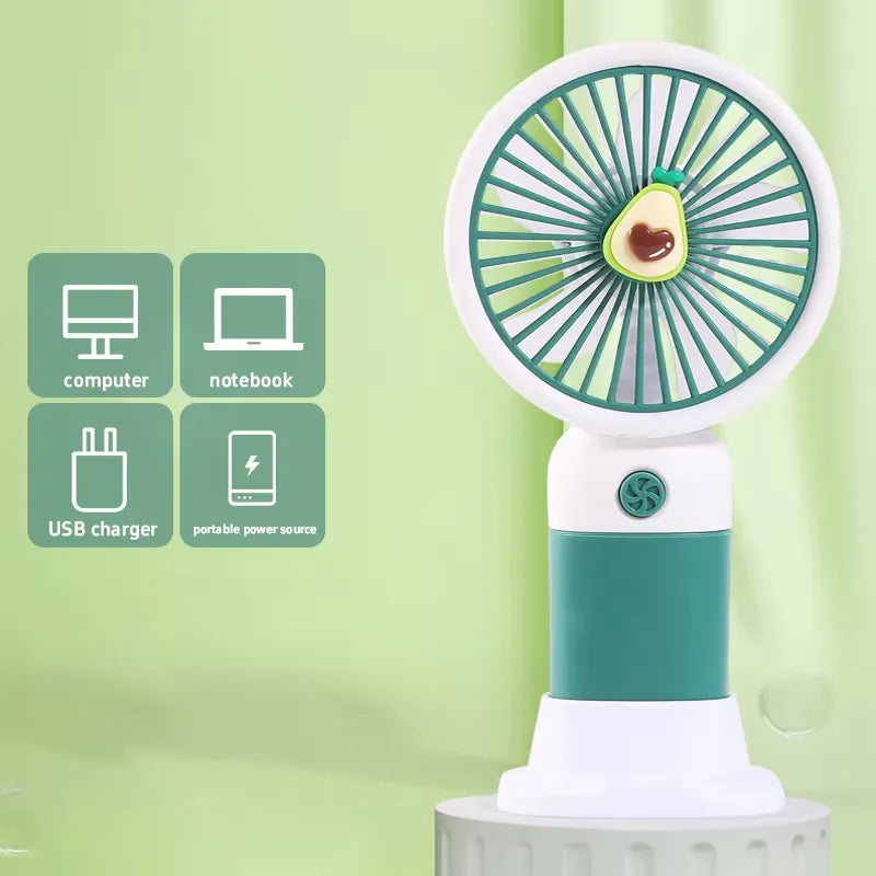 USB Rechargeable Handheld & Desktop Fan